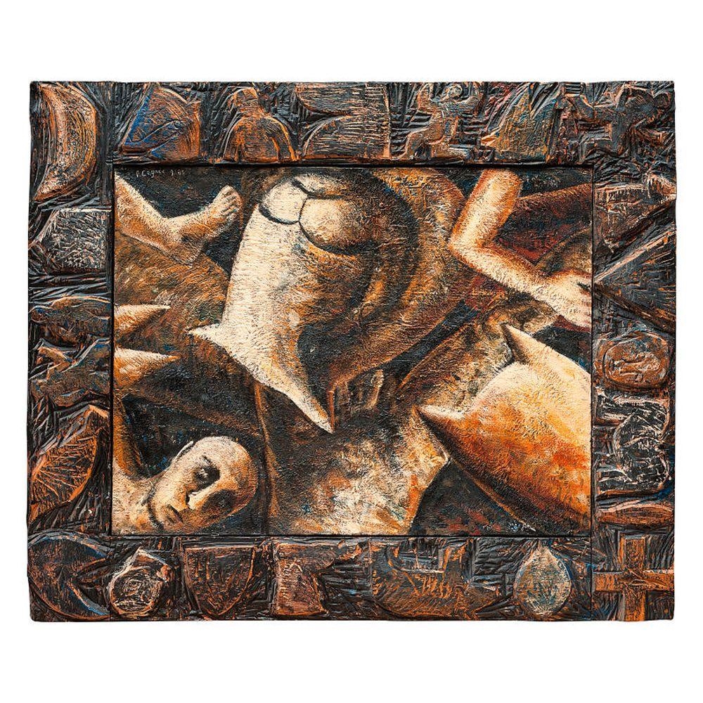 Artwork by Philippe Cognée, Untitled, Made of Encaustic on canvas