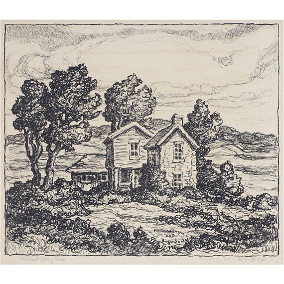 Wildcat Valley Farm by Birger Sandzén, 1942