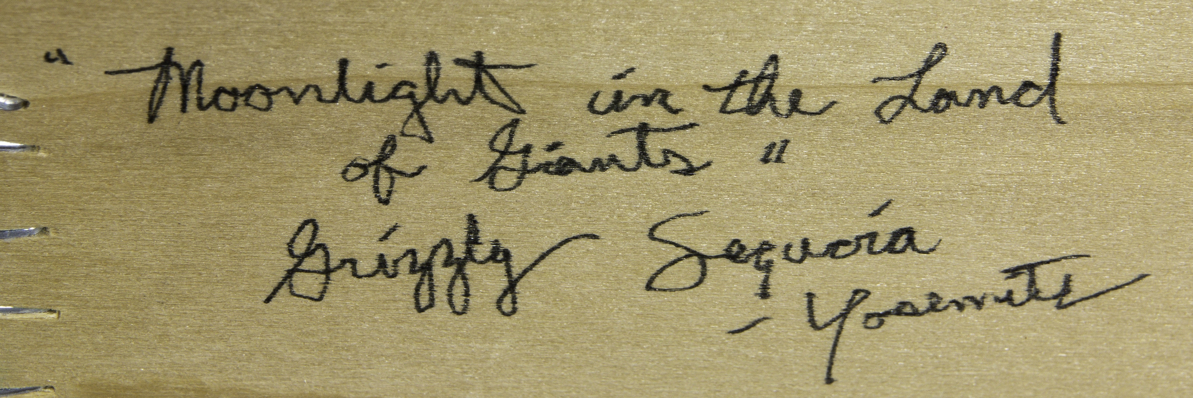 Artwork by Bradley W. Giles, Study - Moonlight in the Land of Giants, Made of oil on canvas