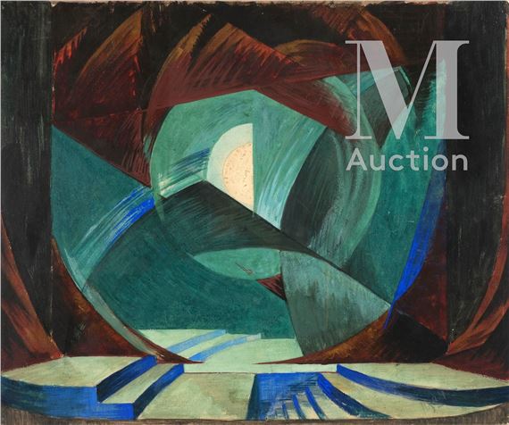 Décors de théâtre by Alexander Vesnin, 1924