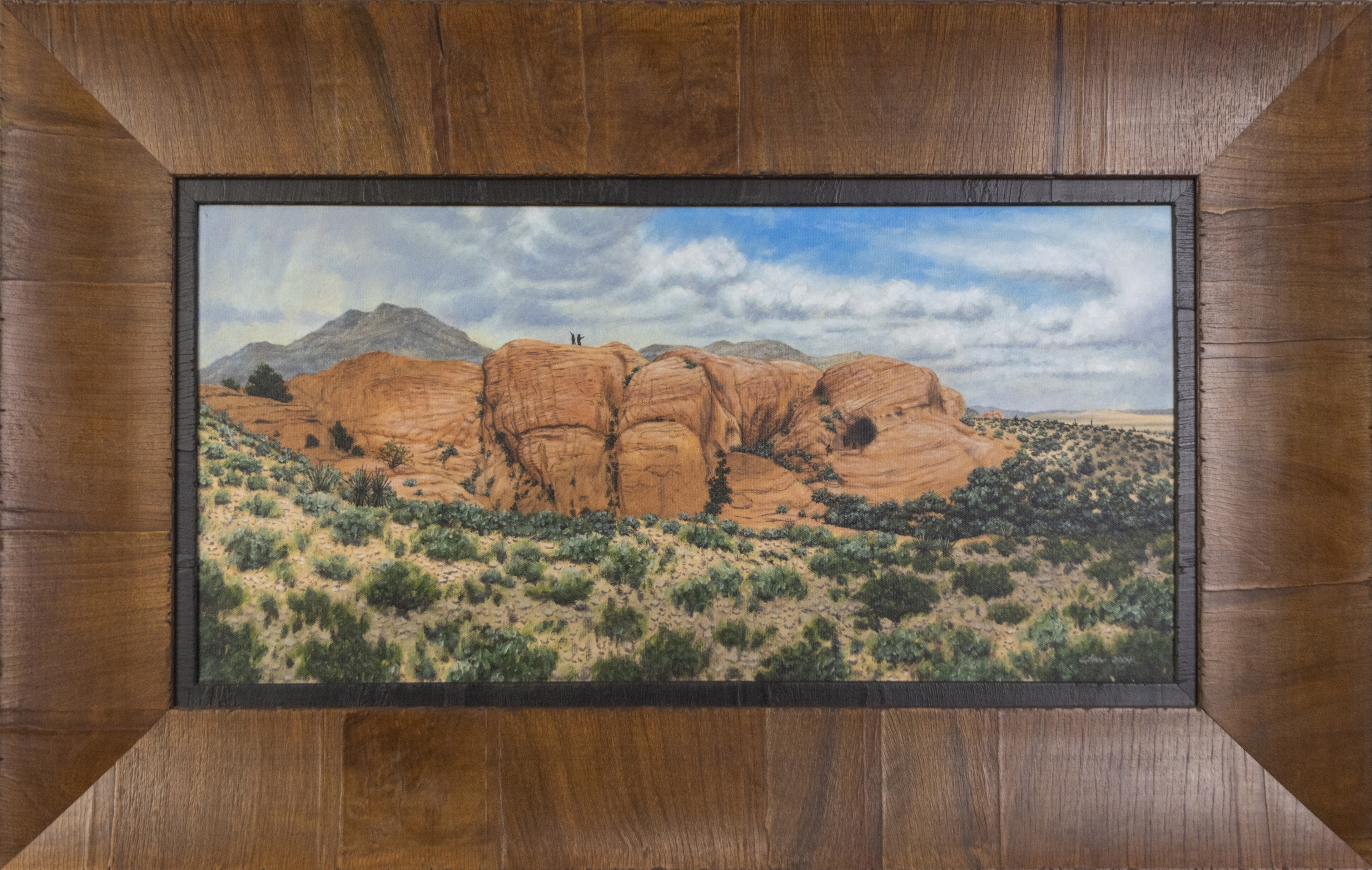 Artwork by Bradley W. Giles, The Heights at Little Red Rock, Made of oil on canvas