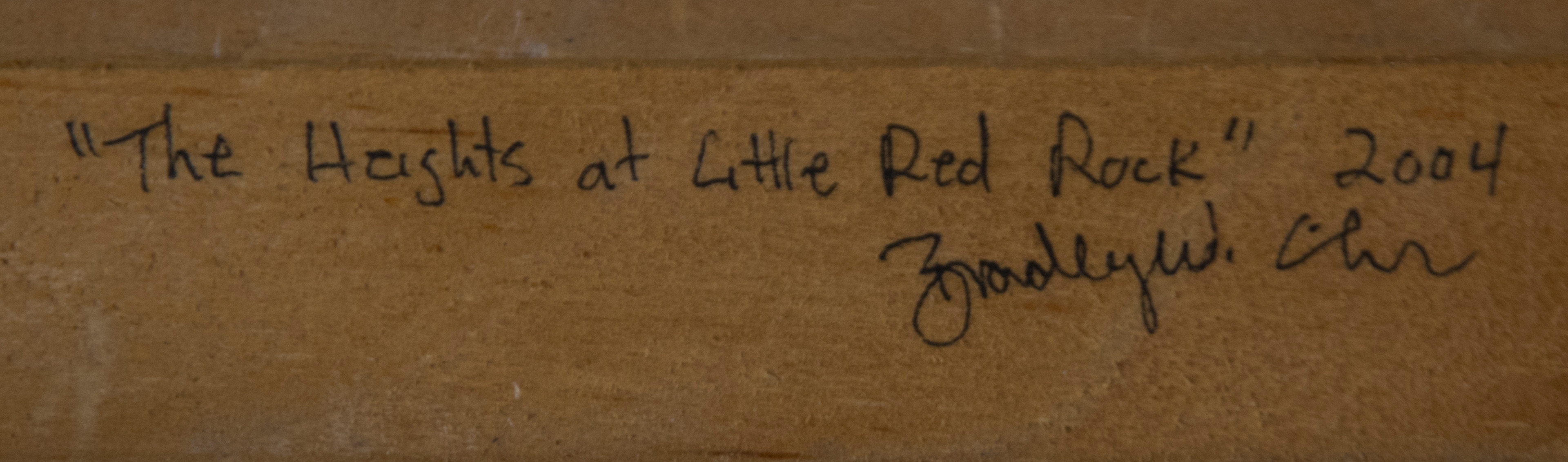 Artwork by Bradley W. Giles, The Heights at Little Red Rock, Made of oil on canvas