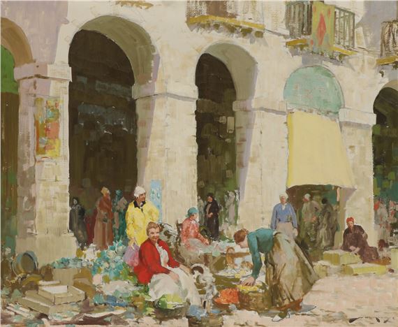 'Les Arches, Dieppe' by William Lee-Hankey