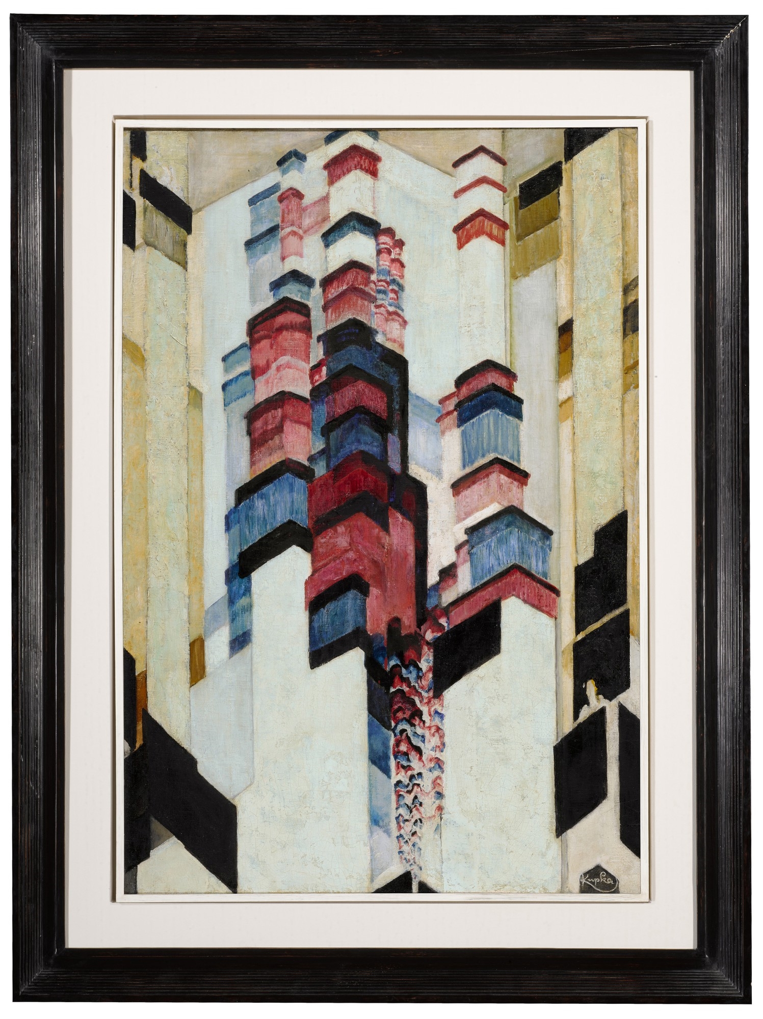 Artwork by František Kupka, Le Jaillissement II (Tryskání II), Made of oil on canvas