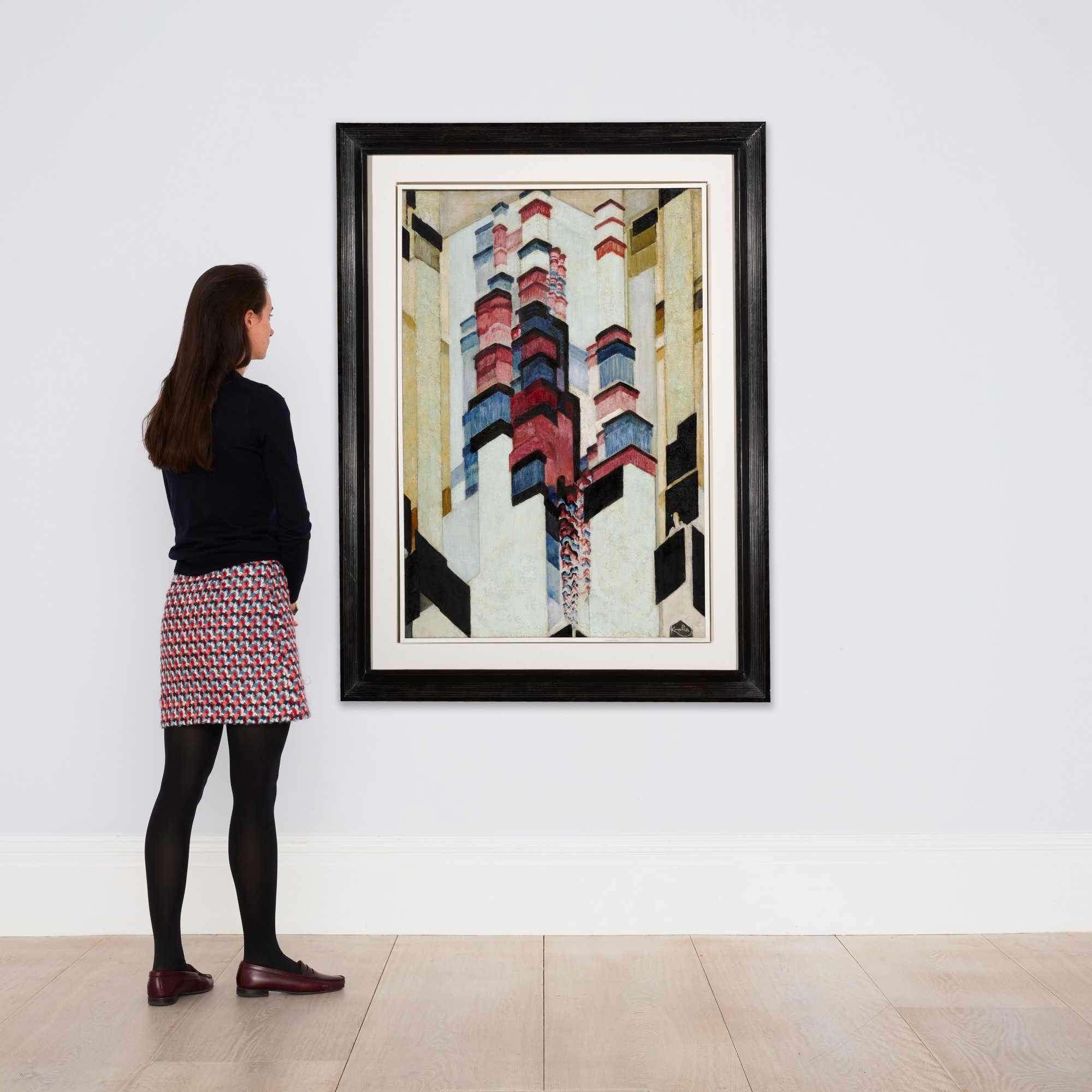 Artwork by František Kupka, Le Jaillissement II (Tryskání II), Made of oil on canvas