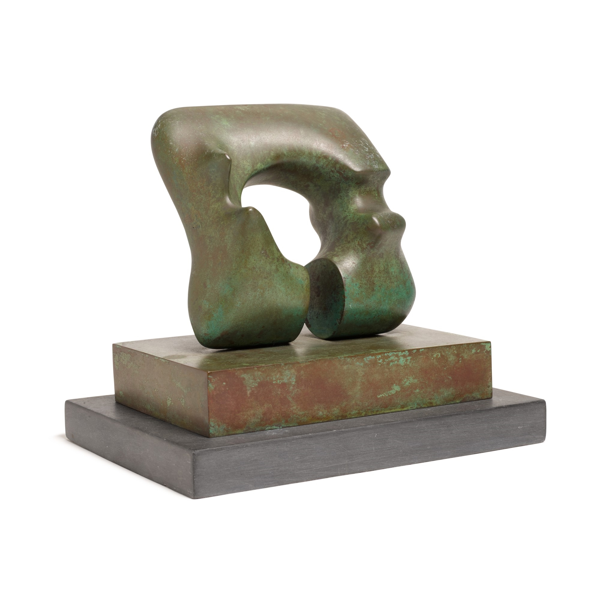 Henry Moore | Maquette for Square Form with Cut | MutualArt