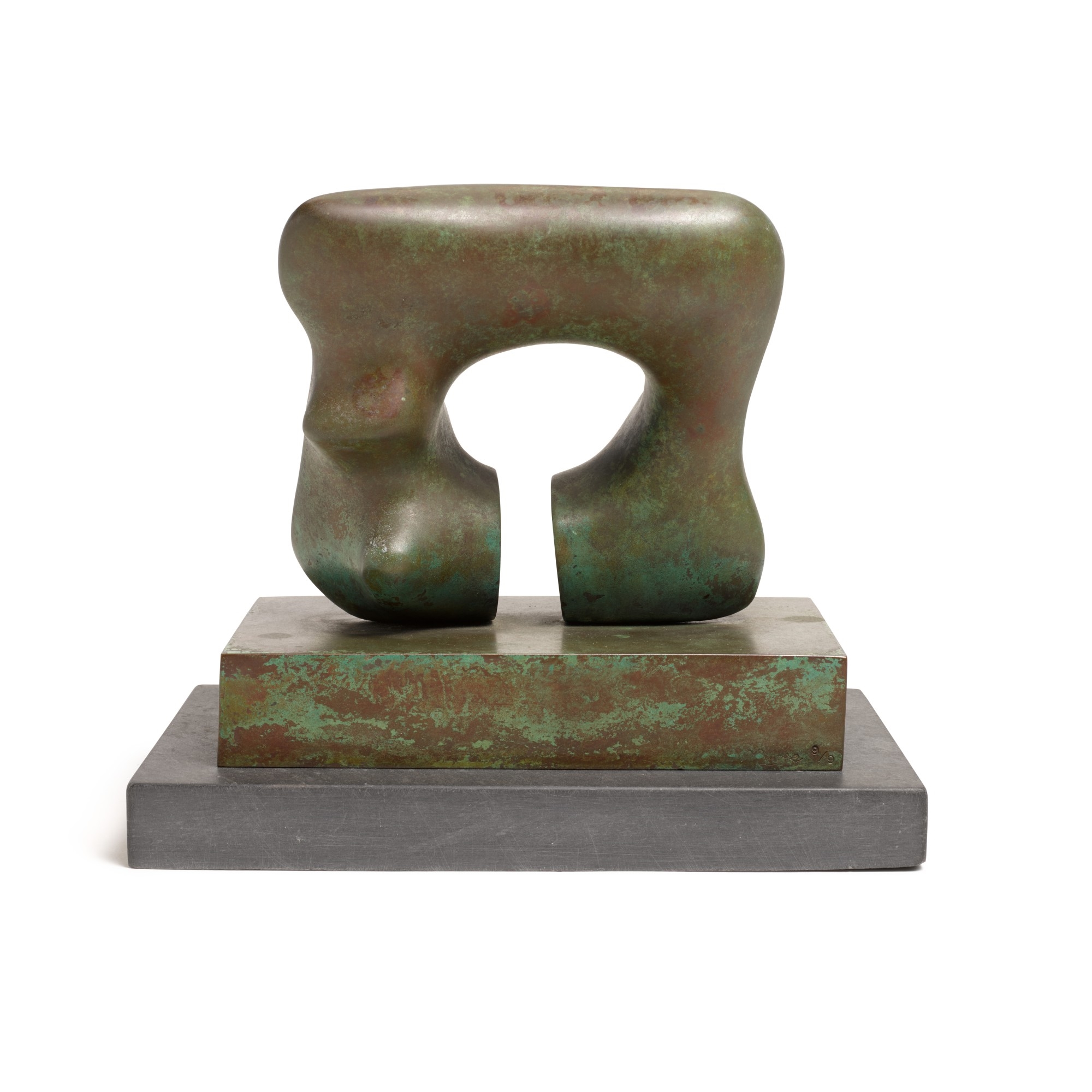 Henry Moore | Maquette for Square Form with Cut | MutualArt
