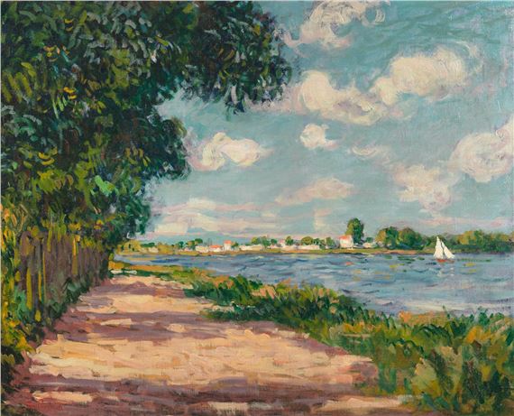 Paysage d’Ile de France by Armand Guillaumin, Painted circa 1882