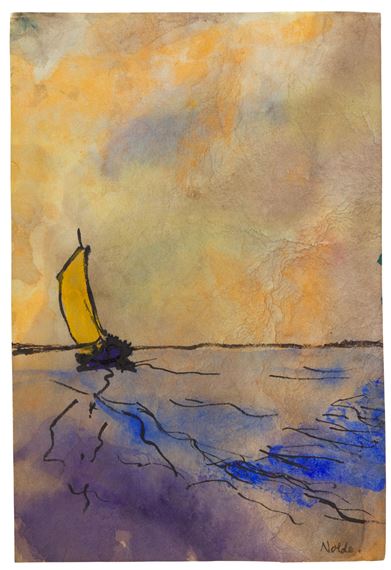 Segler in der Südsee (Sailors in the South Seas) by Emil Nolde, Executed circa 1940-1945