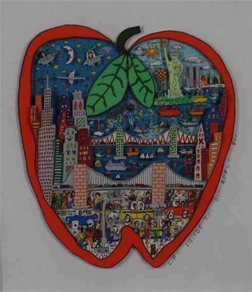 James Rizzi | Life inside the big apple (1989) | MutualArt