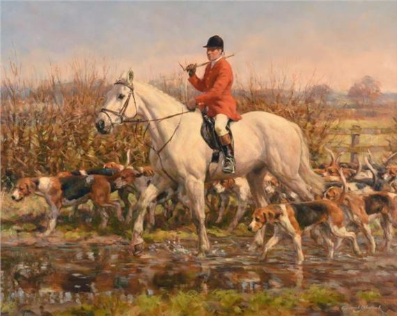 Frederick J.Haycock | Huntsman and Hounds | MutualArt
