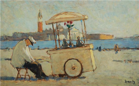 Il gelataio a Venezia by Giuseppe Novello