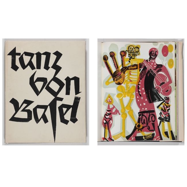 Artwork by HAP  Grieshaber, Totentanz von Basel, Made of color woodcut