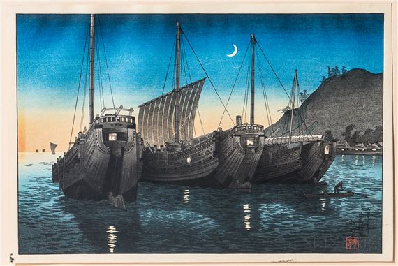 Inatori Bay in Izu by Takahashi Shōtei, 1926