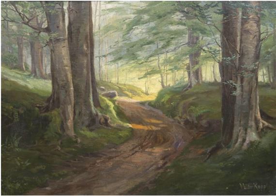 Lichtdurchfluteter Waldweg by Walter Kopp