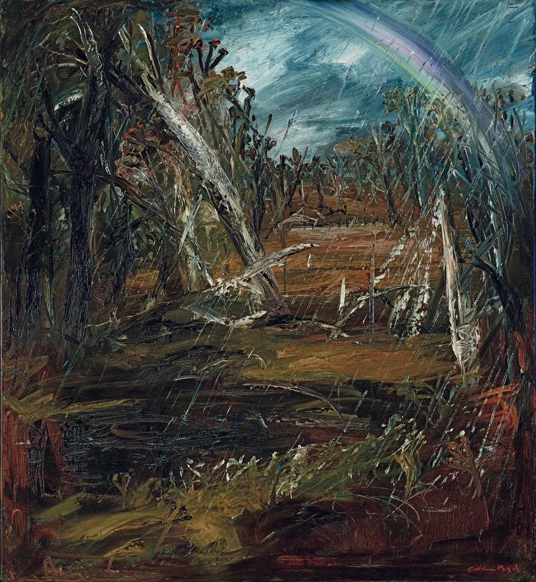 Landscape with Rainbow by Arthur Boyd, 1973