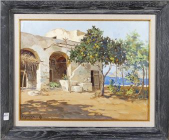 "Fruit Tree and Sunlit Villa" - V. Giannaccini