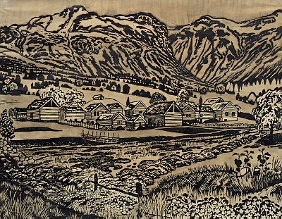 "Soleienatt" by Nikolai Astrup, before 1915