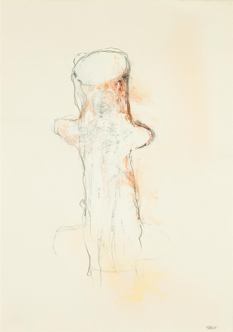 Artwork by Wolfgang Stiller, Untitled, Made of Mixed media, with pencil, watercolor, Indian ink on different types of paper (5)