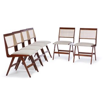 Suite de six chaises en caviuna - Martin Eisler