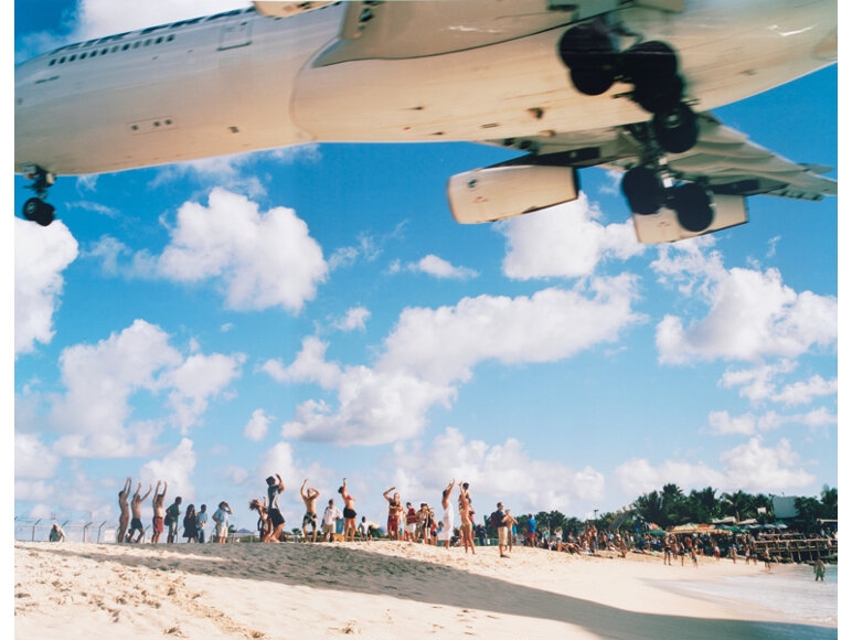 Artwork by Kevin Cooley, Air France Landing, St. Maarten, Made of Digital pigment