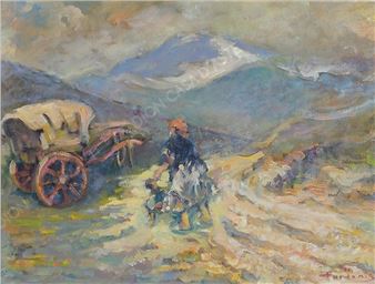 Paesaggi con contadine - Gastone Furlanis