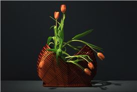 Exhibition at Tai Modern Pairs Works of Japanese Bamboo Art with Flowers