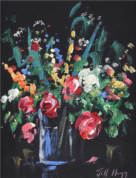 STILL LIFE, FLOWERS I by Jill Hogg