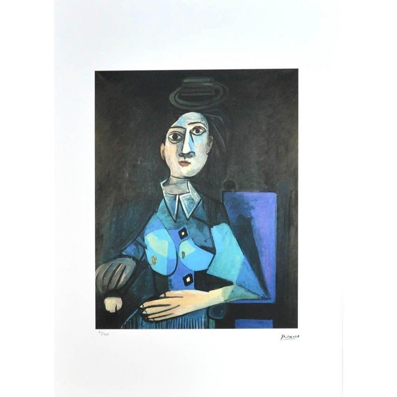 Femme Assise Au Petit Chapeau Rond by Pablo Picasso
