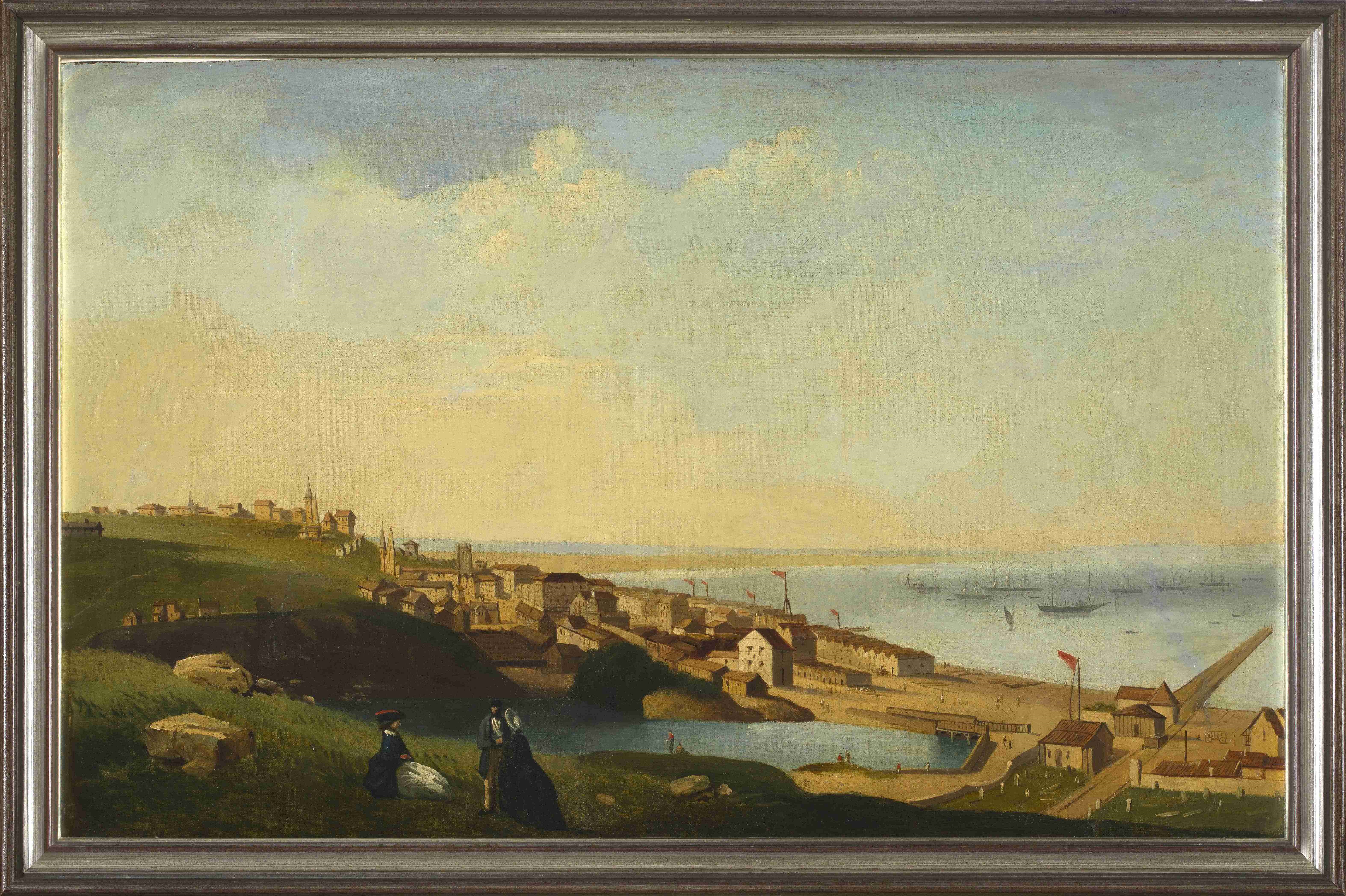 Artwork by Thomas William Bowler, Port Elizabeth, Made of oil on canvas laid down on board