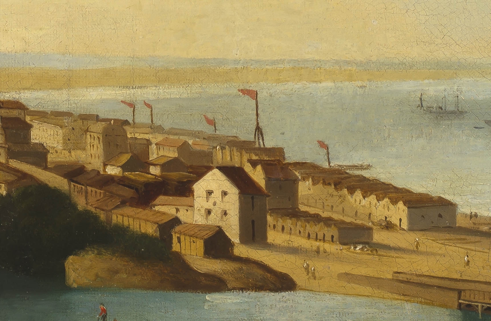 Artwork by Thomas William Bowler, Port Elizabeth, Made of oil on canvas laid down on board