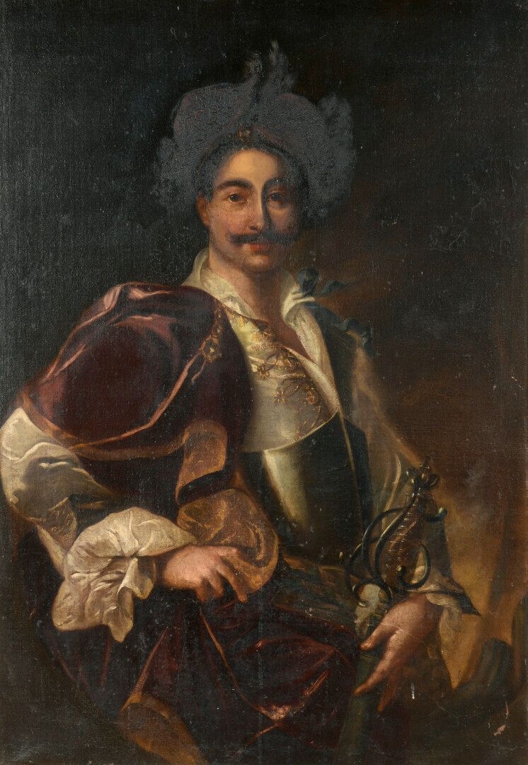 Adám Mányoki | Portrait of a Hungarian gentleman in a pansière | MutualArt