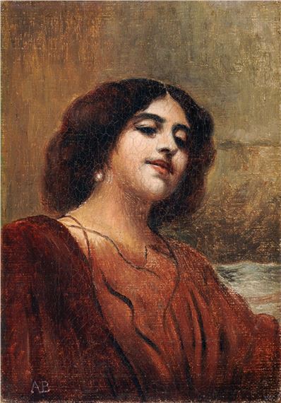 Porträt einer Spanierin by Monogrammist A.B.