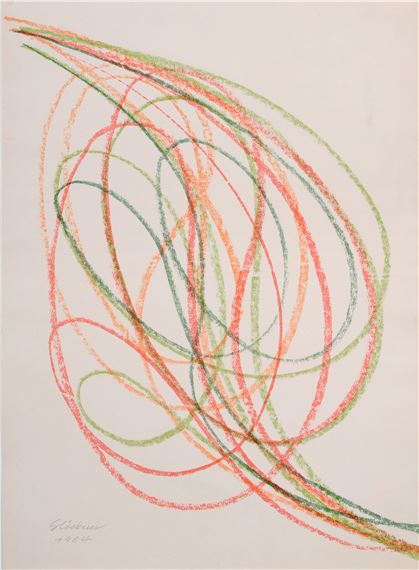 Blattform (Schwünge) by Hermann Glöckner, 1984