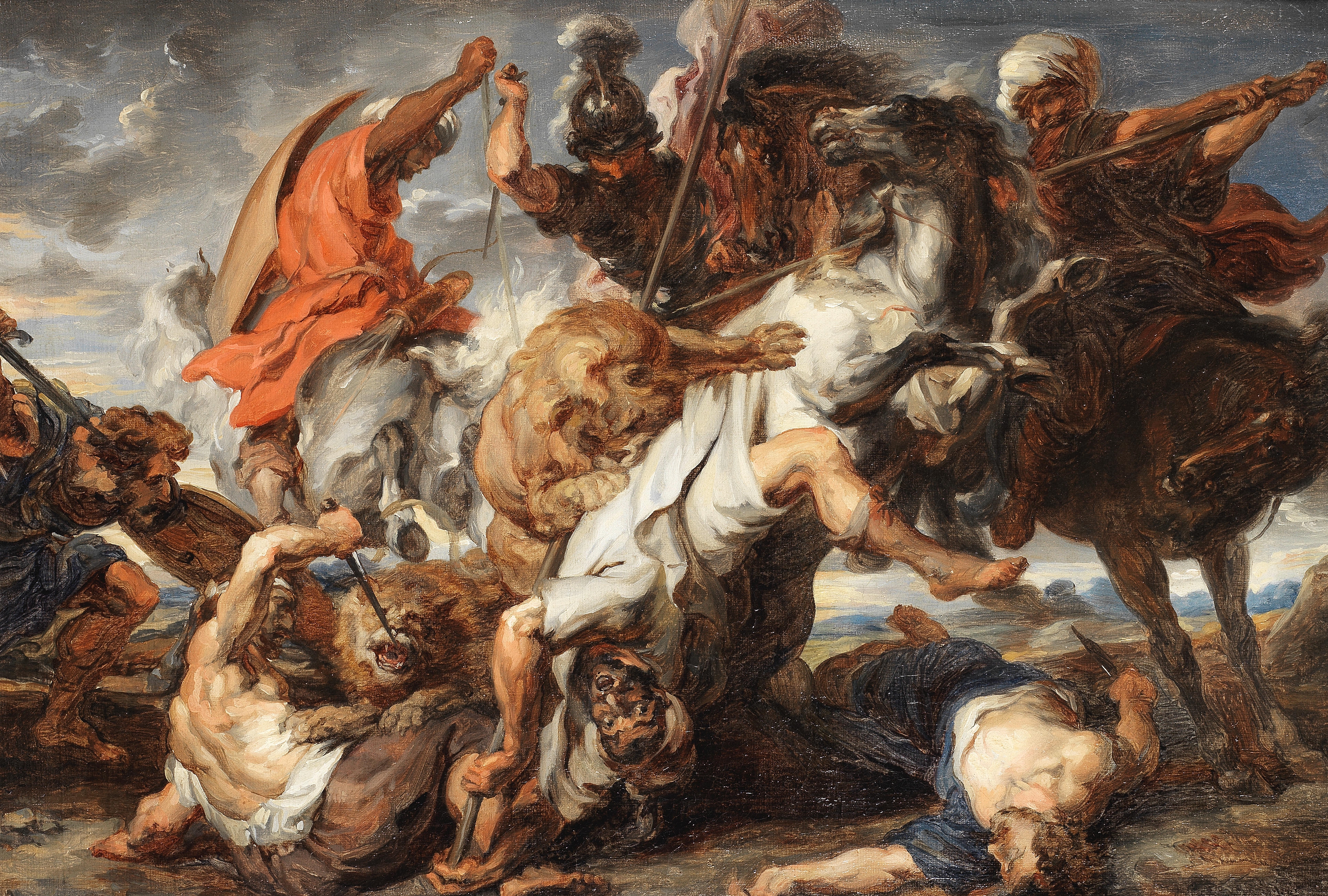The Lion Hunt by Peter Paul Rubens, early 19th Century