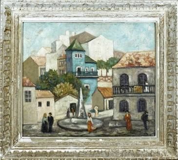 Vue de village au Portugal by Francis Smith