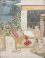 Artwork by Mongolian School, 19th Century, Scène de harem