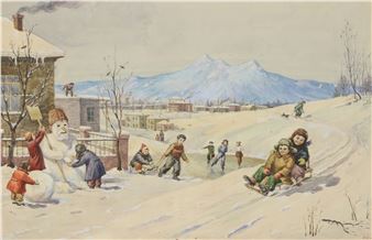 Playing in the snow - Vagan Kazhoyan