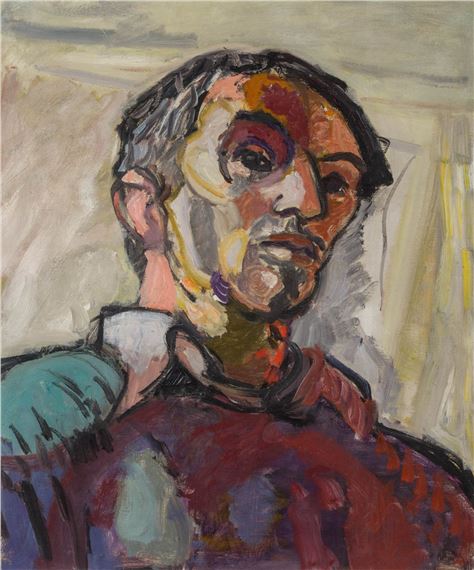 Selbstbildnis by Max Gubler, 1946