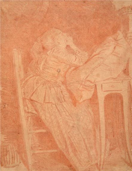 The dreamer by Jean-Honoré Fragonard