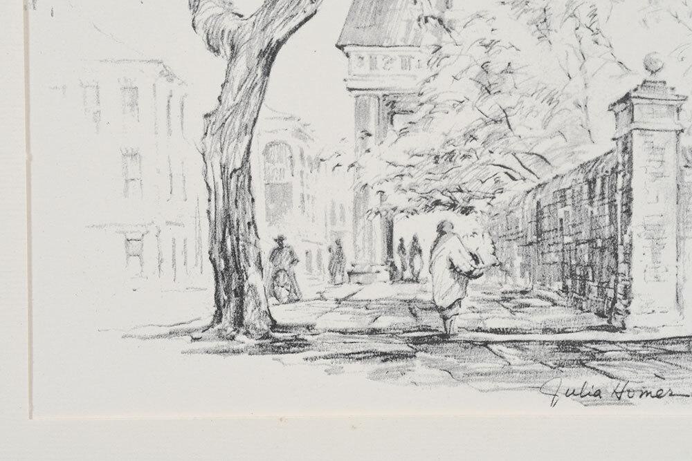 Artwork by Julia Homer Wilson, St. Michaels Church, Made of lithograph