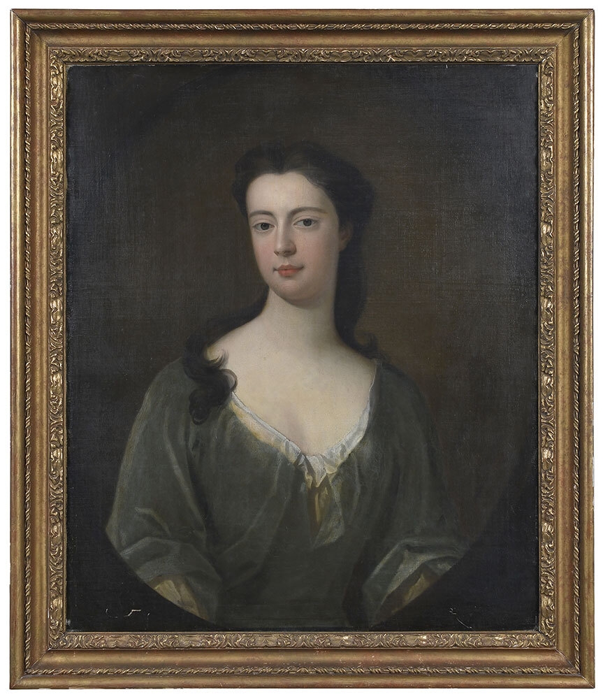 Godfrey Kneller | Portrait of a Lady in Green Gown | MutualArt