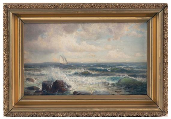 Crashing Waves, . by Lemuel D. Eldred, 1901