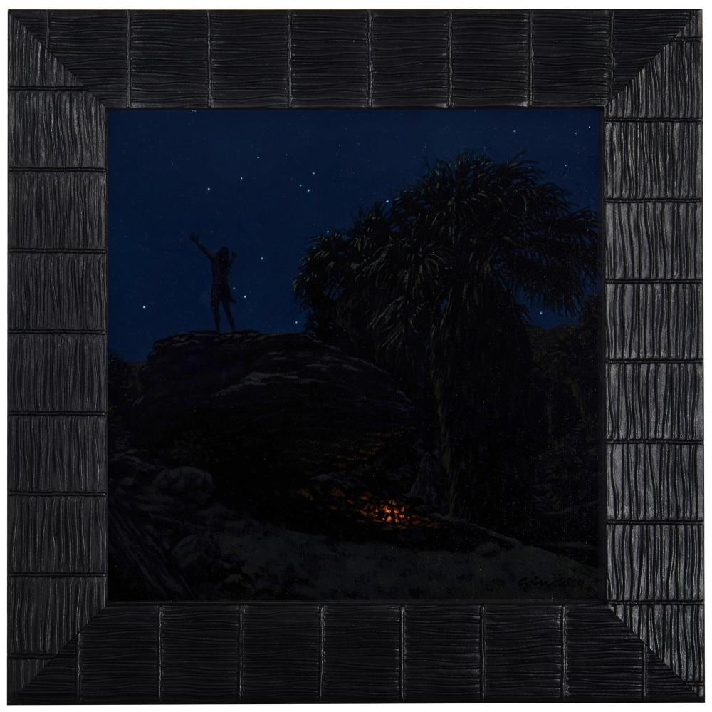 Artwork by Bradley W. Giles, "Nocturne Vision Quest,", Made of Oil on canvas