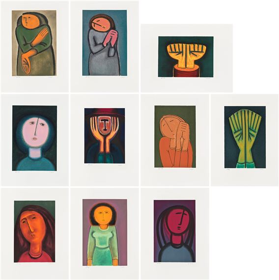 The Eternal Feminine (Print Collection of 10 Pieces) by Choi Jongtae, 1987