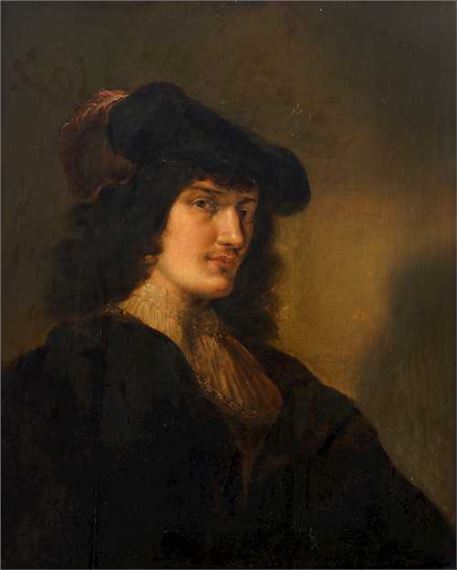 Salomon Koninck | Portrait of a nobleman with beret (1630) | MutualArt