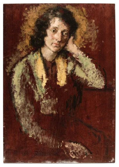 Portrait of a lady by Arthur Ralph Middleton Todd