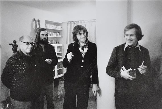 Václav Havel with Jiří Černý, Jan Patočka Jr. and František Kriegel (Sázava) by Oldřich Škácha
