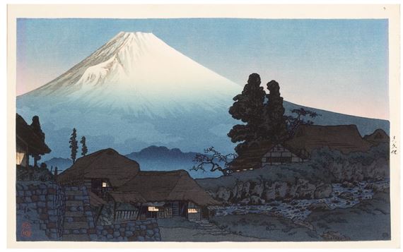 MONT FUJI DEPUIS MIZUKUBO by Takahashi Shtei