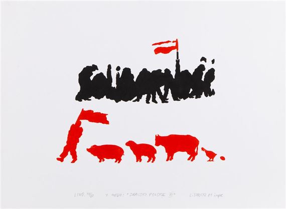 From the series "Polish stamps III" by Leszek Sobocki, 1981